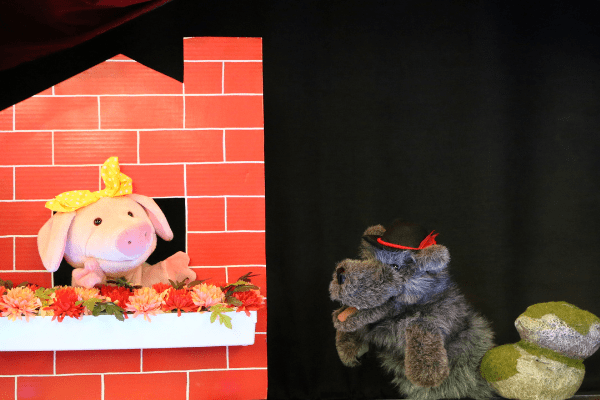 Pig in Brick House with Big Bad Wolf