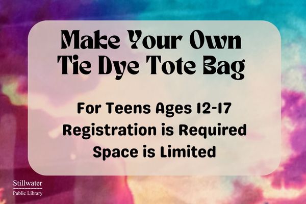 Tie Dye Tote Bag for Teens