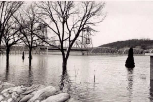 1965 Flood by Bridge