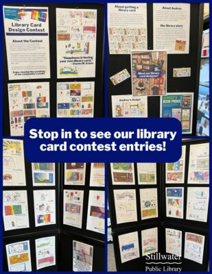 Library Card Design Contest Display Collage