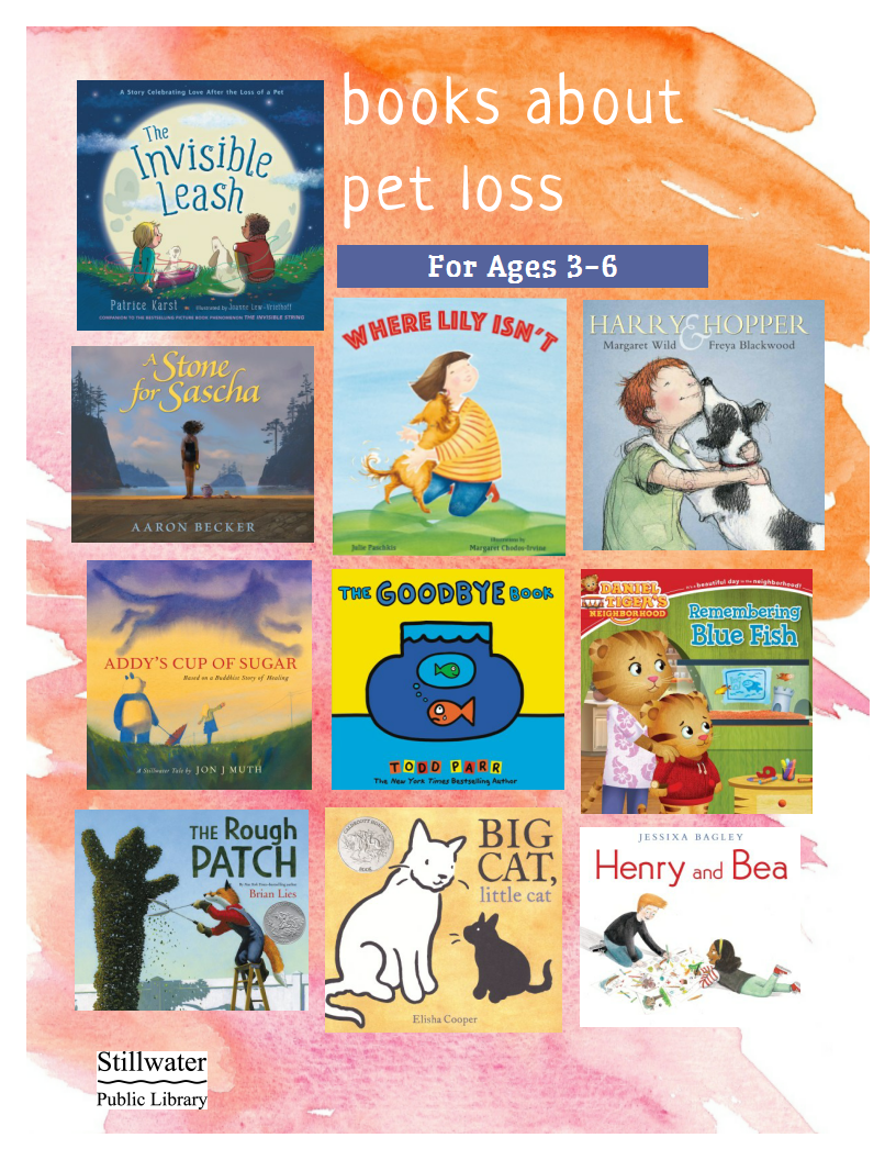 Ten picture books about pet loss