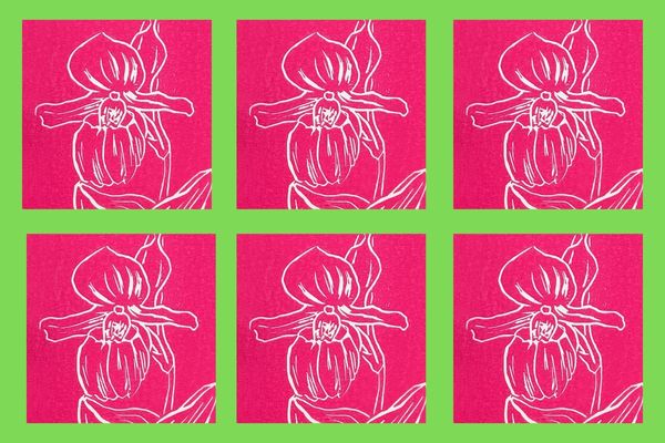 Block Printing Flowers of MN
