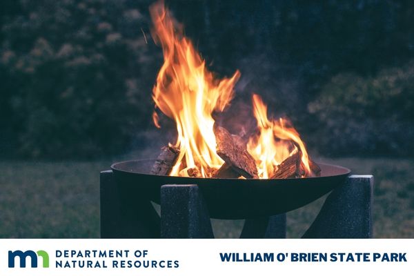 Fire in a campfire ring