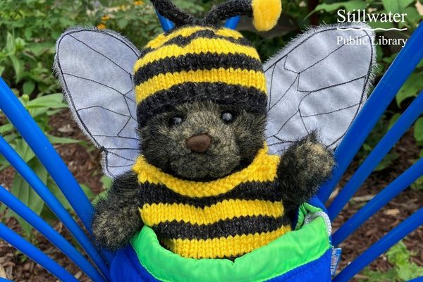 Bear Puppet Baby Bear in Bee Outfit
